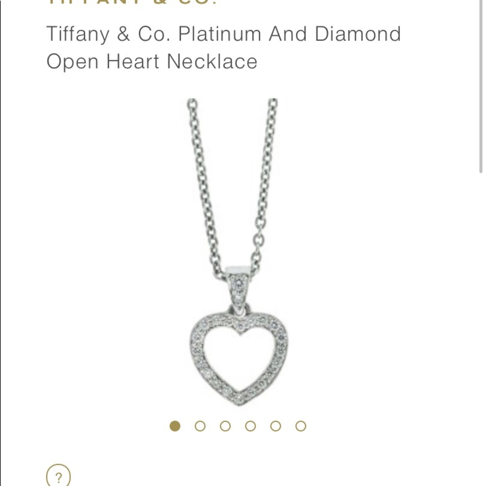 Tiffany and Co. open heart necklace